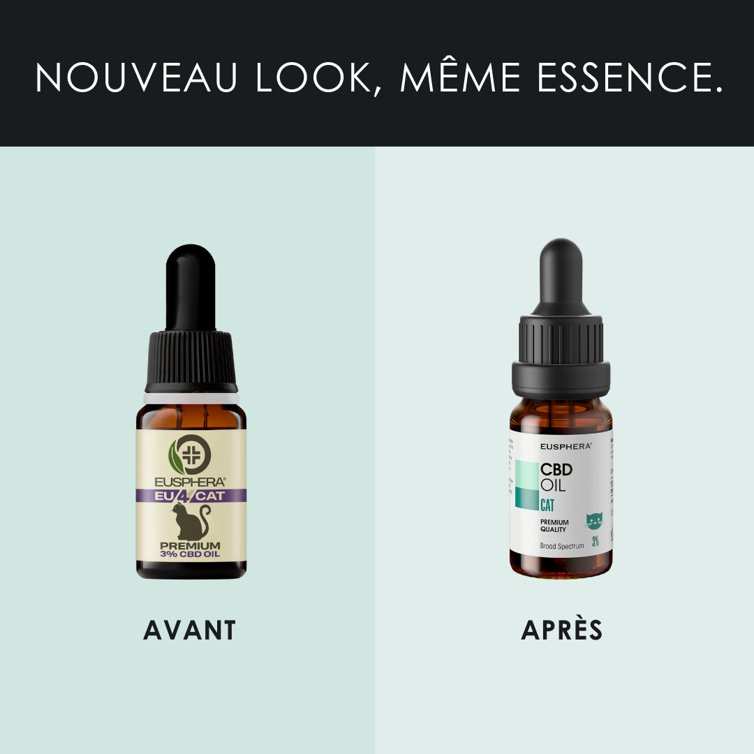 EU4CAT - Huile calmante naturelle pour chats riche en vitamines - 10 ml