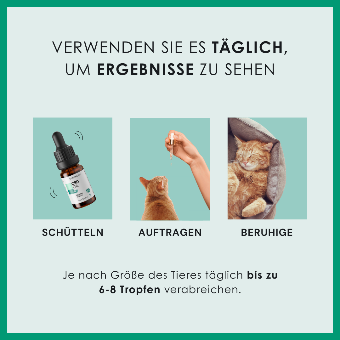EU4CAT - Natürliches Beruhigungsöl für Katzen, reich an Vitaminen - 10 ml