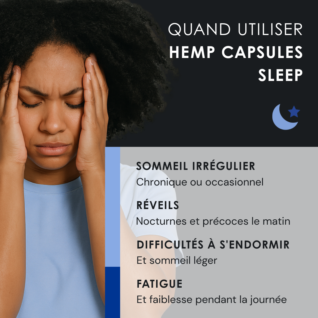 CAPSULES EU4SLEEP - Supplément naturel de sommeil avec GABA, Valériane et Vitamine B6 - 20 cps