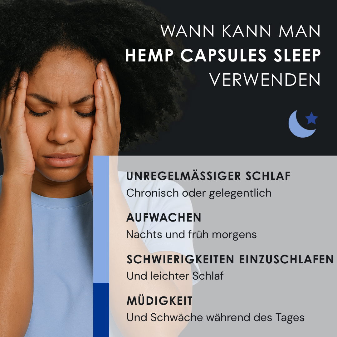 EU4SLEEP - Natürliches Schlafpräparat mit GABA, Baldrian und Vitamin B6 - 20 Kapseln