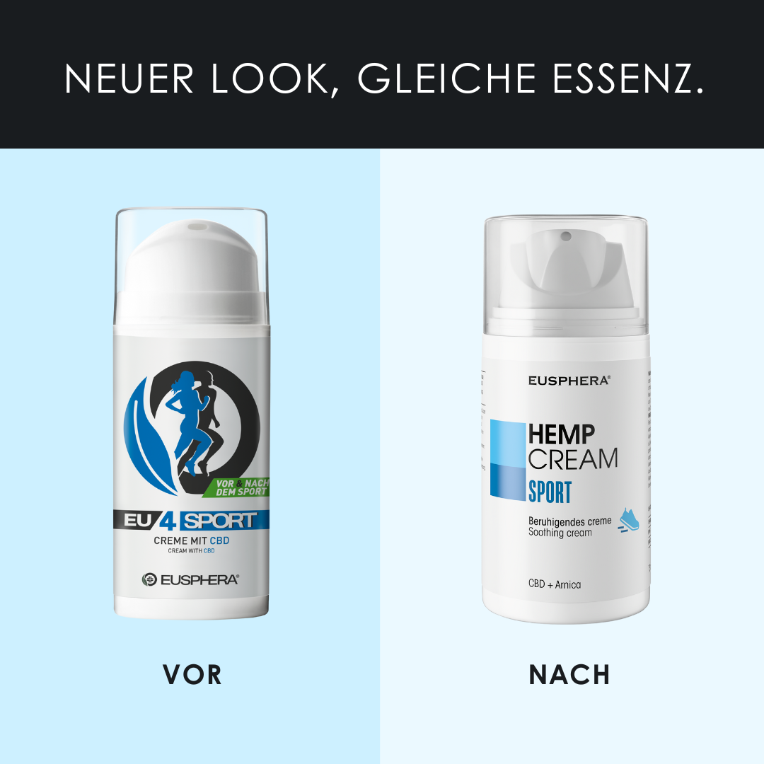 EU4SPORT - Creme für Athleten und Sportler mit CBD und Teufelskralle - 75 ml