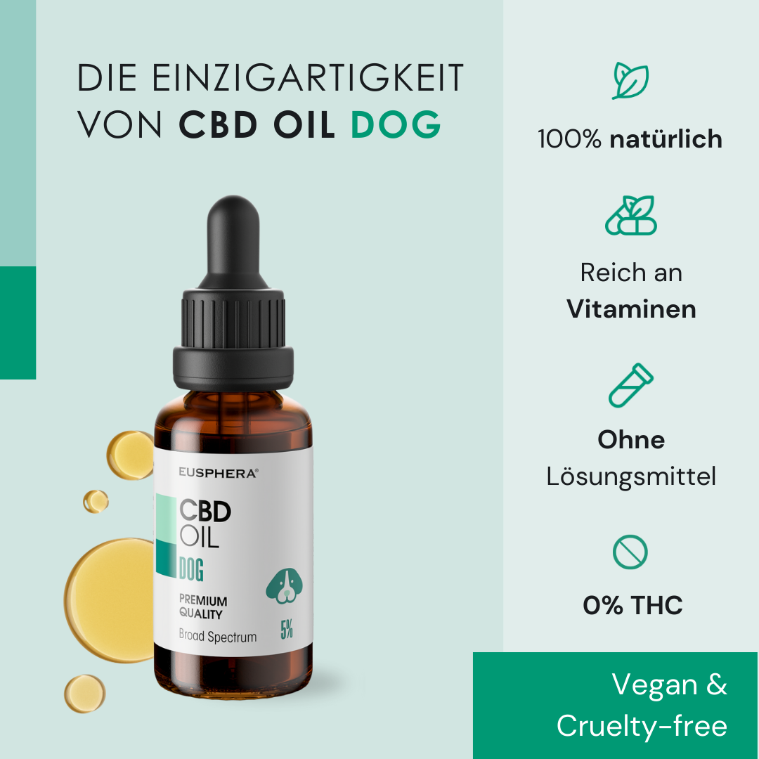 EU4DOG - Entspannungsöl für Hunde, reich an Vitaminen - 30 ml