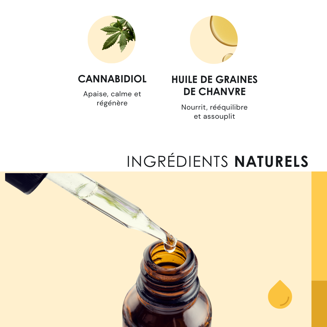 HEMP EXTRACT 10% - Huile naturelle de CBD pour la relaxation et le sommeil - 10 ml