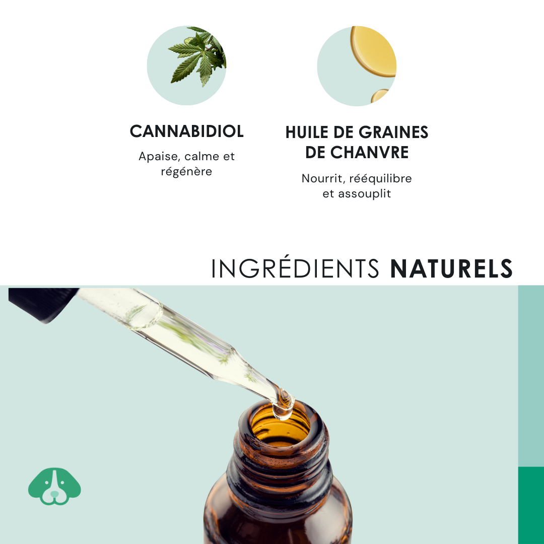 EU4DOG - Huile relaxante vitaminée pour chiens - 30 ml