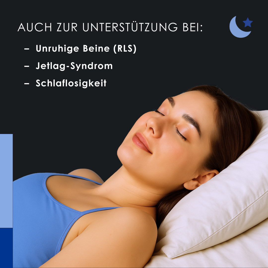 EU4SLEEP - Natürliches Schlafpräparat mit GABA, Baldrian und Vitamin B6 - 20 Kapseln