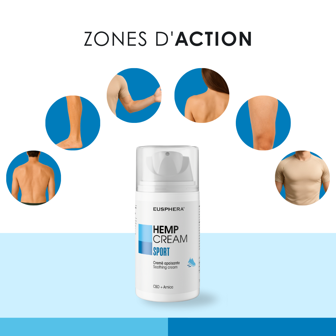 EU4SPORT - Crème pour athlètes et sportifs avec CBD et griffe du diable - 75 ml