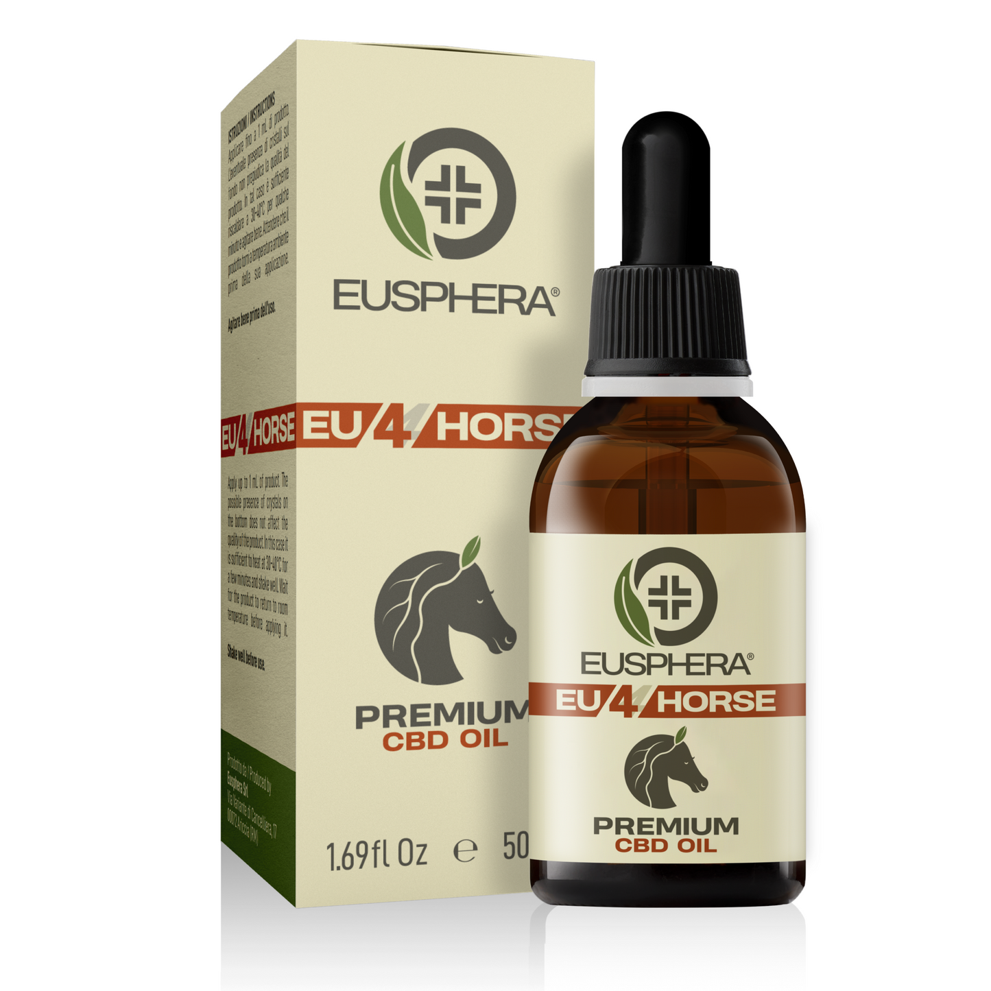 EU4HORSE - Aceite nutritivo para caballos rico en vitaminas para el bienestar y la vitalidad - 50 ml