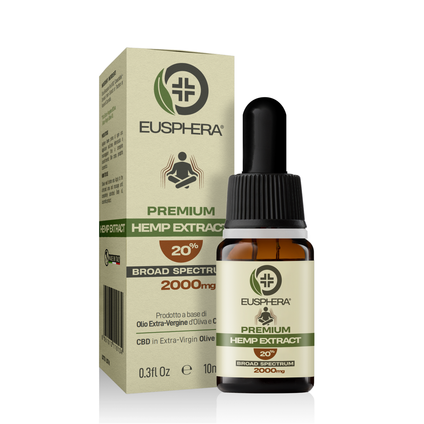 HEMP EXTRACT 20% - Aceite CBD Natural para la relajación y el sueño - 10 ml