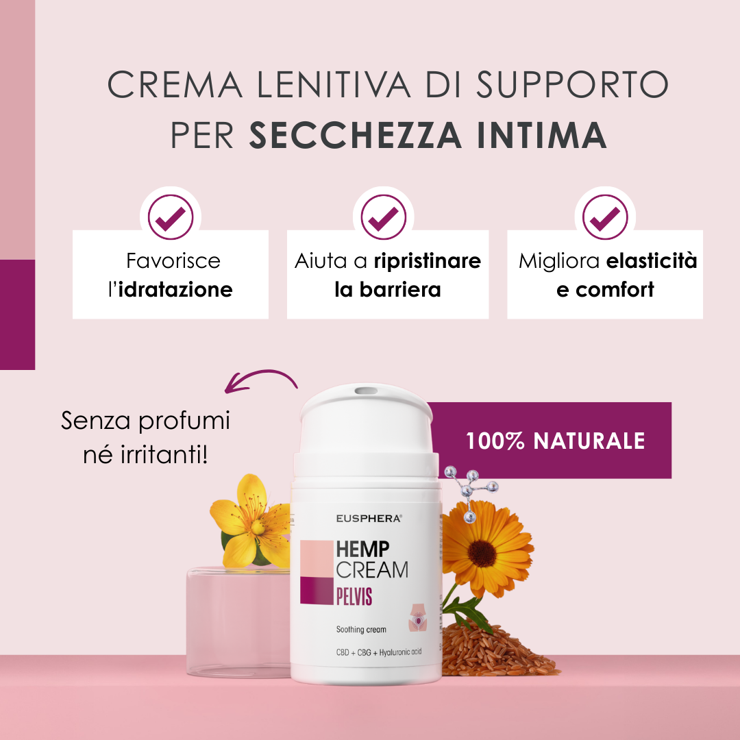 Crema lenitiva naturale per secchezza vaginale -  2x50ml
