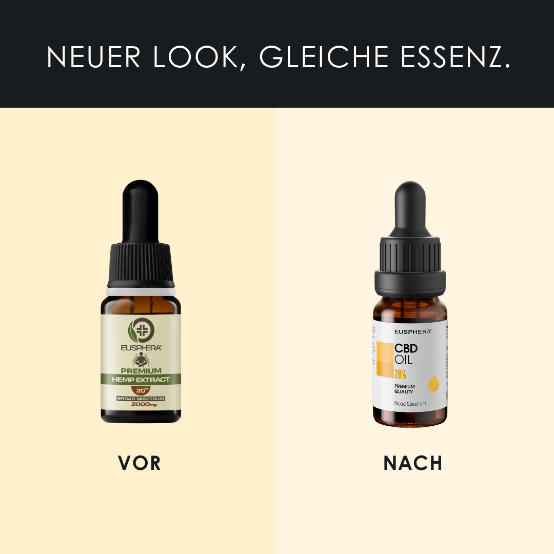 HANFEXTRAKT 20% - Natürliches CBD-Öl zur Entspannung und für den Schlaf - 10 ml