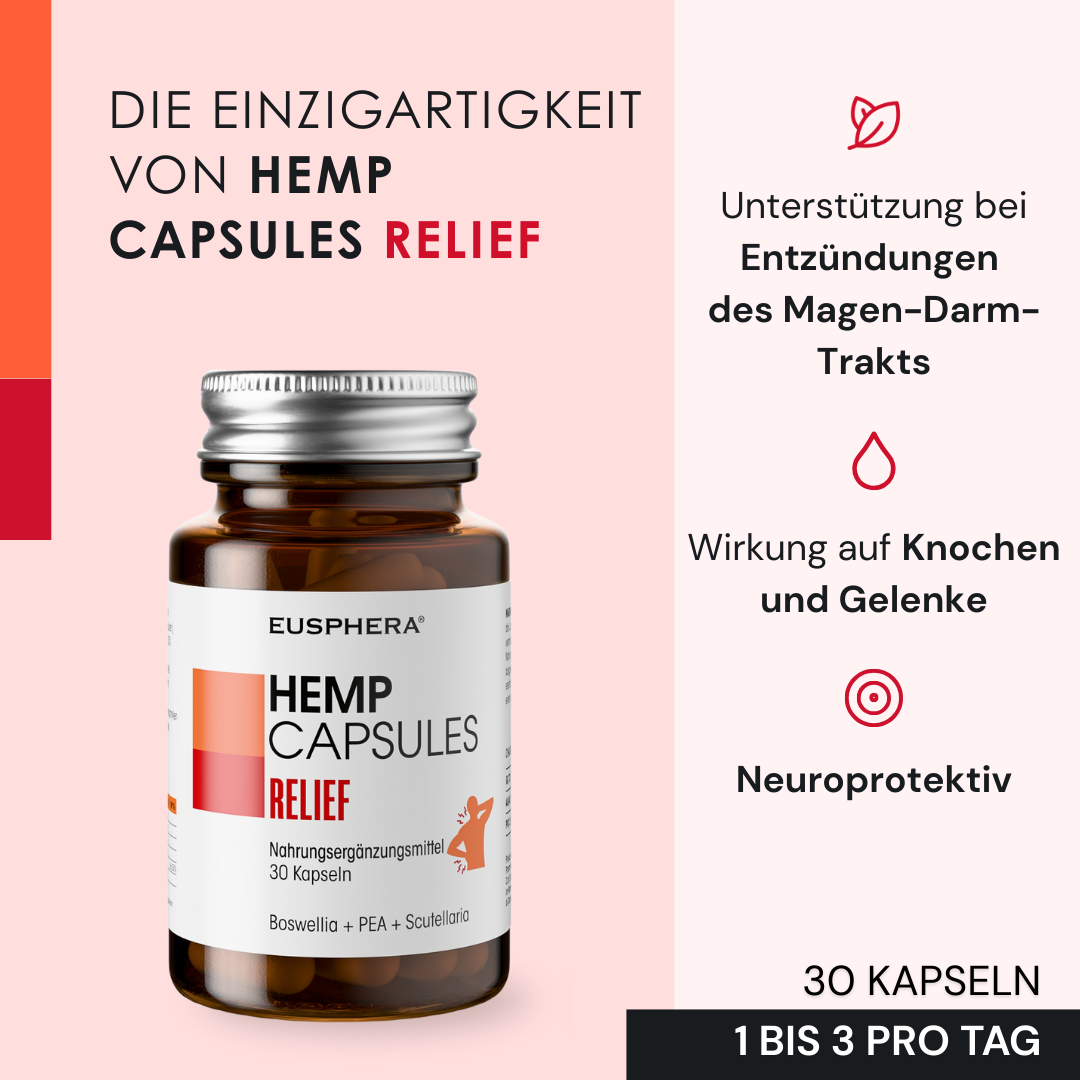 EU4DOL PLUS - Natürliches Ergänzungsmittel für Knochen und Gelenke mit Boswellia Serrata und PEA - 30 Kapseln