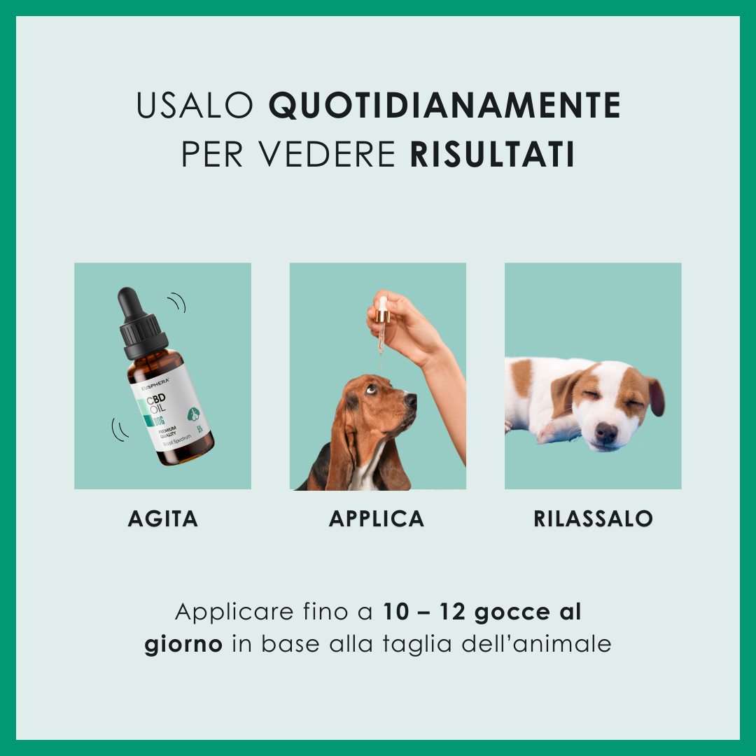 EU4DOG - Olio rilassante per cani ricco di vitamine