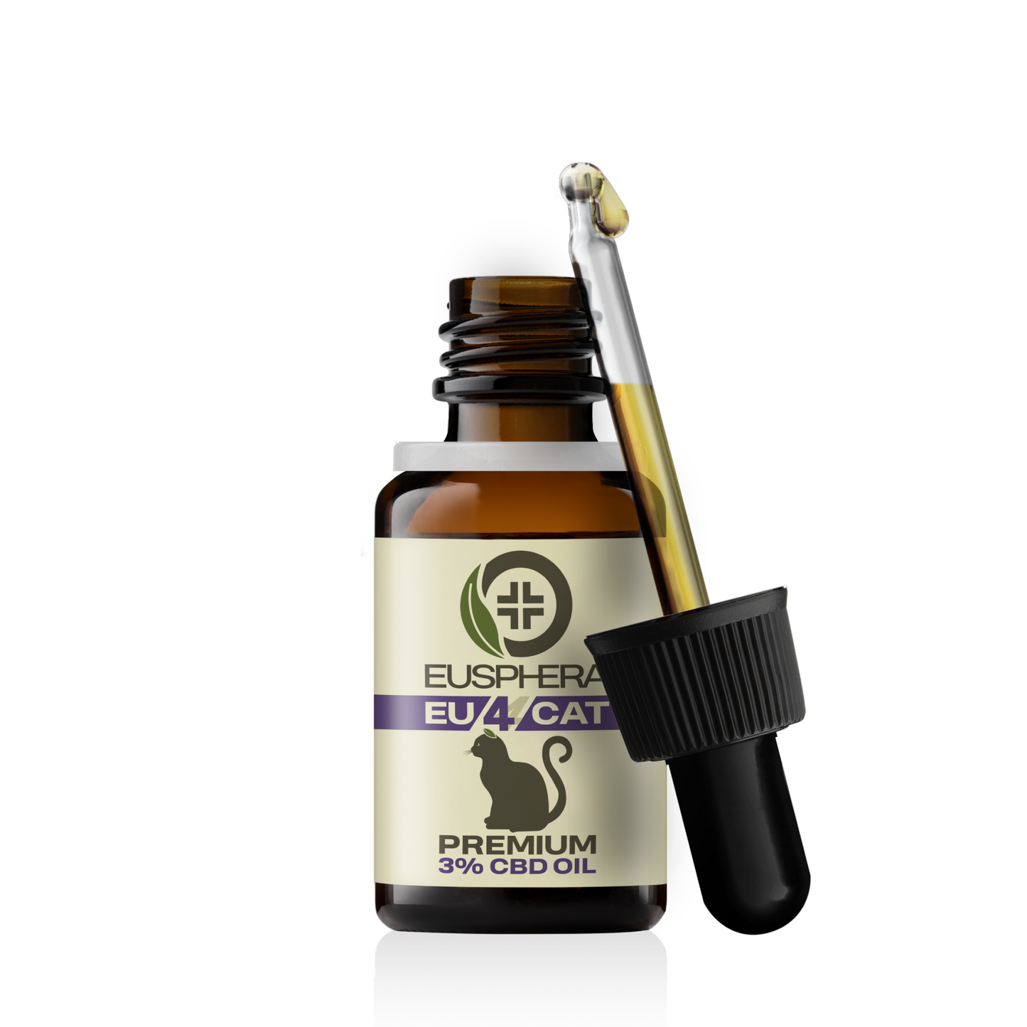 EU4CAT - Aceite Calmante Natural para Gatos Rico en Vitaminas - 10 ml