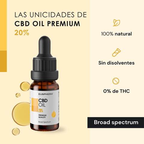 HEMP EXTRACT 20% - Aceite CBD Natural para la relajación y el sueño - 10 ml — 