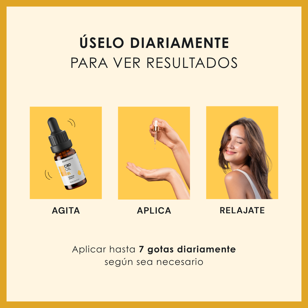 HEMP EXTRACT 30% - Aceite CBD Natural para la relajación y el sueño - 10 ml