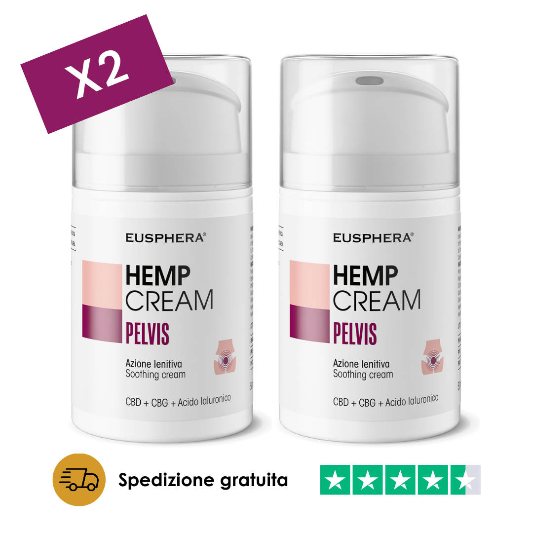 Crema lenitiva naturale per bruciore e prurito intimo -  2x50ml