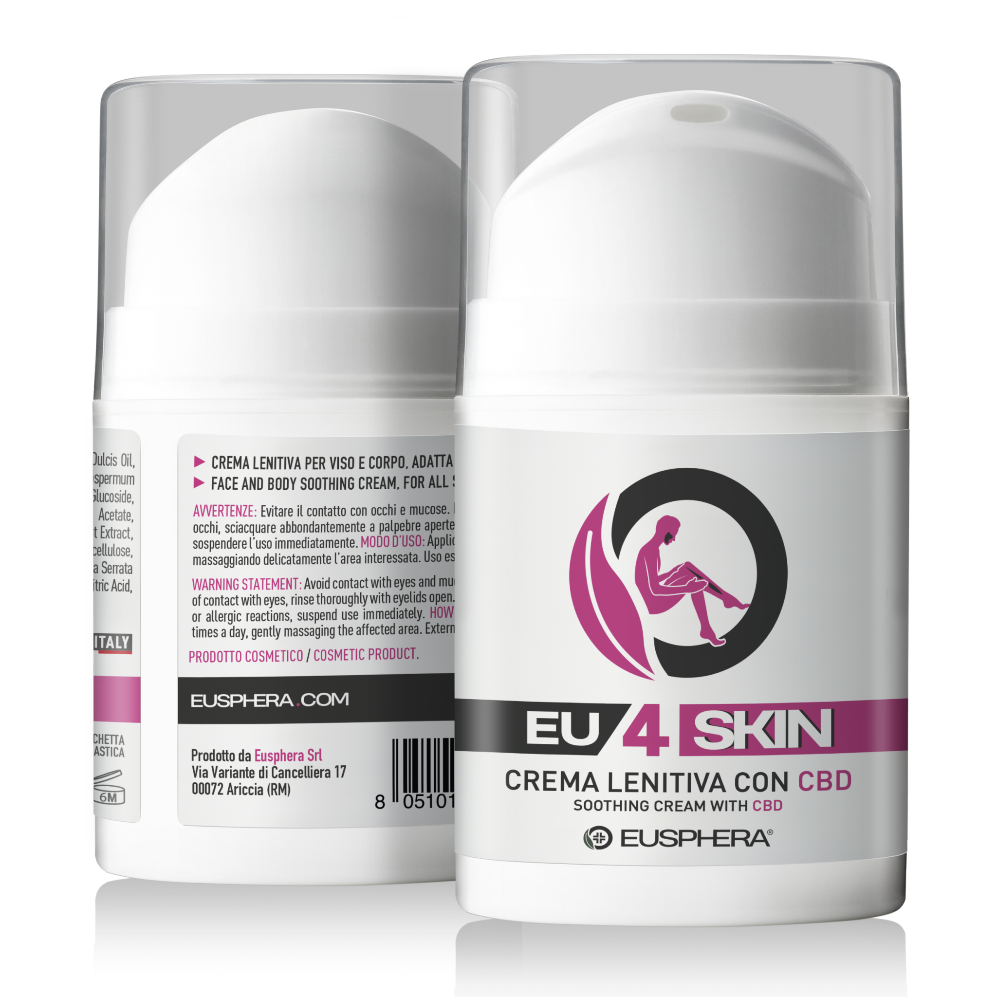 EU4SKIN - Crema Calmante Natural para Cara y Cuerpo para Eccema, Acné y Psoriasis - 50 ml