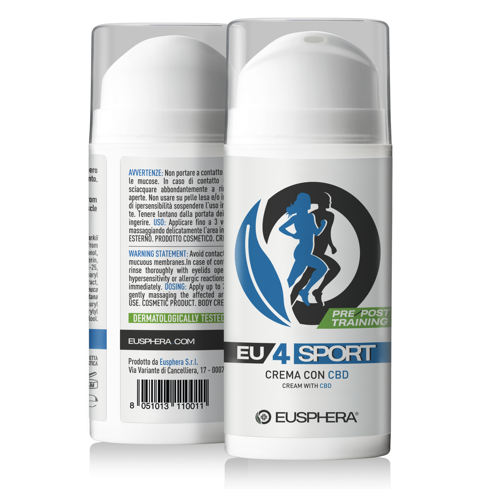 EU4SPORT - Crema para atletas y deportistas con CBD y garra del diablo - 75 ml